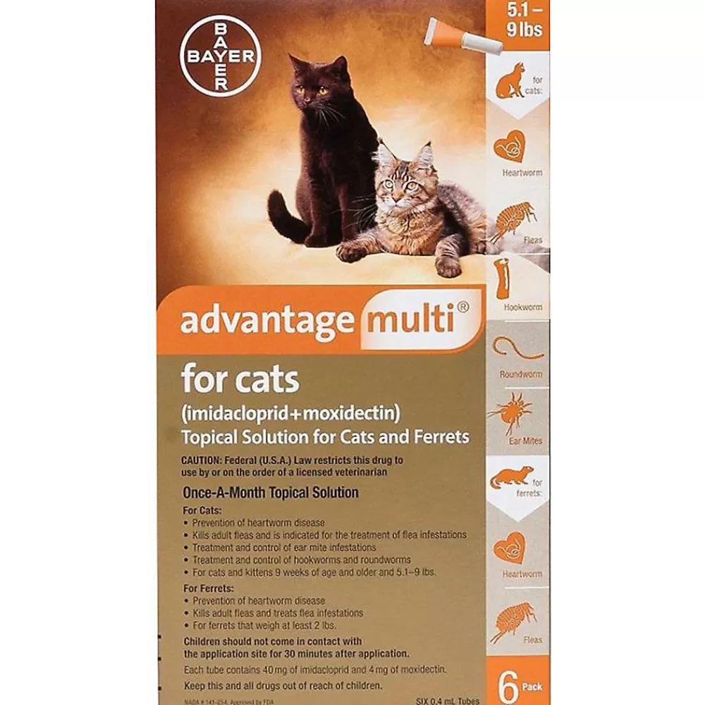 Flea & Tick<Advantage Multi For Cats 5.1-9 Lbs