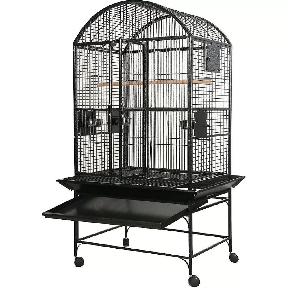Cages<A&E Cage Company Dome Top Bird Cage Black