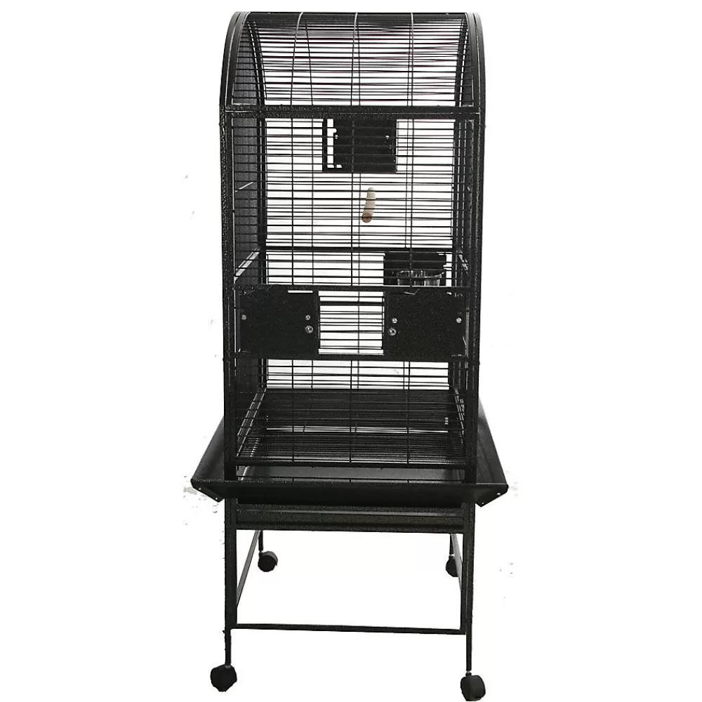 Cages<A&E Cage Company Dome Top Bird Cage Black