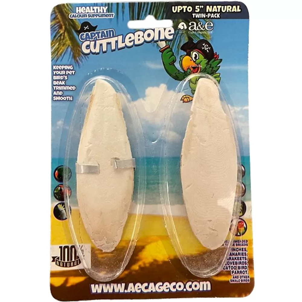Grooming<A&E Cage Company Natural 5" Cuttlebone 2 Pack