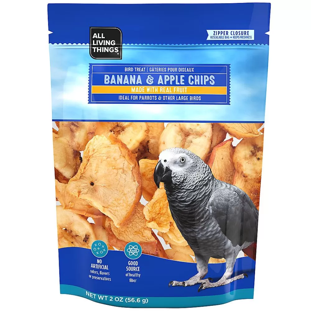 Treats<All Living Things ® Banana & Apple Chips Bird Treat