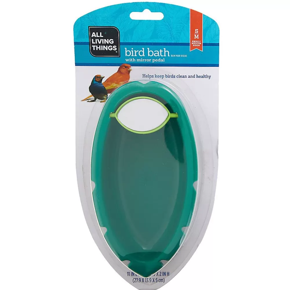 Grooming<All Living Things ® Bird Bath With Mirror