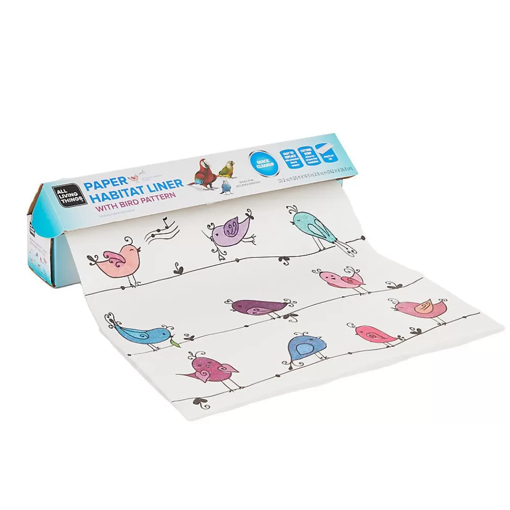 Cleaning & Odor Control<All Living Things ® Bird Paper Cage Liner - Printed