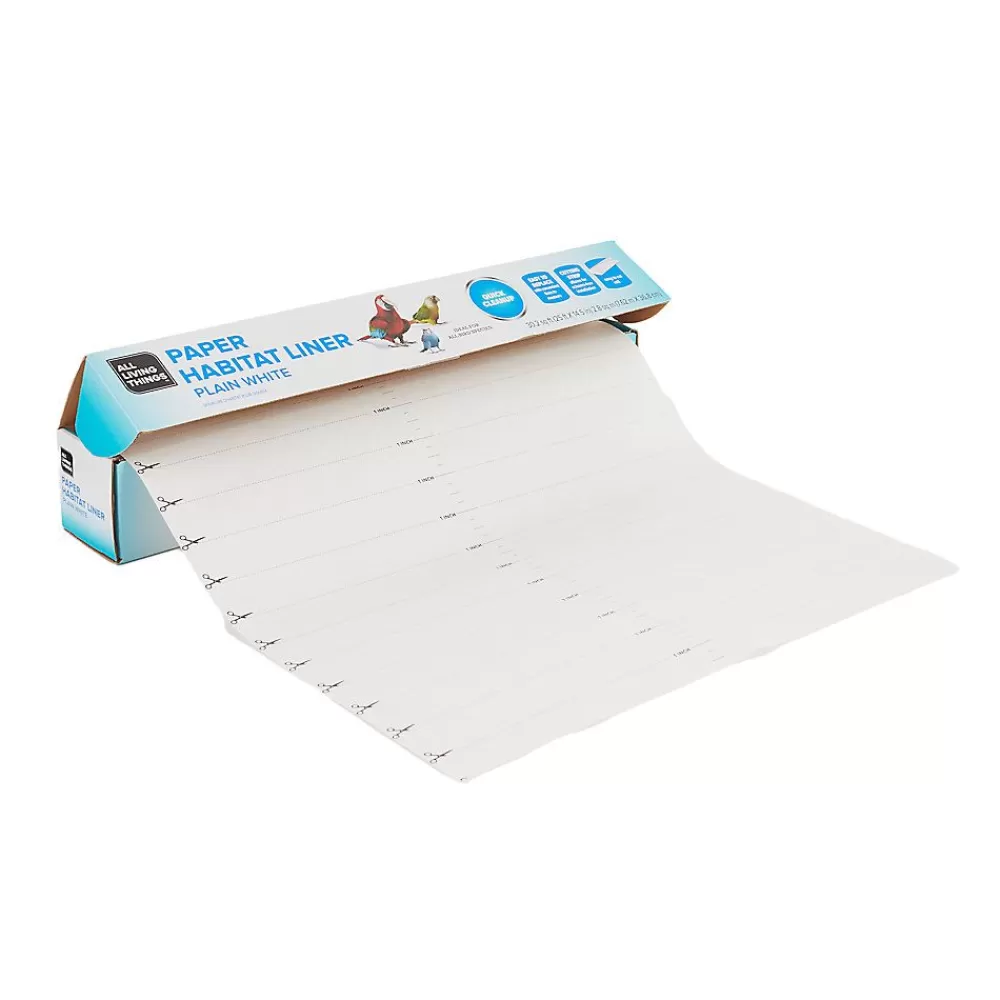 Cleaning & Odor Control<All Living Things ® Bird Paper Cage Liner - White