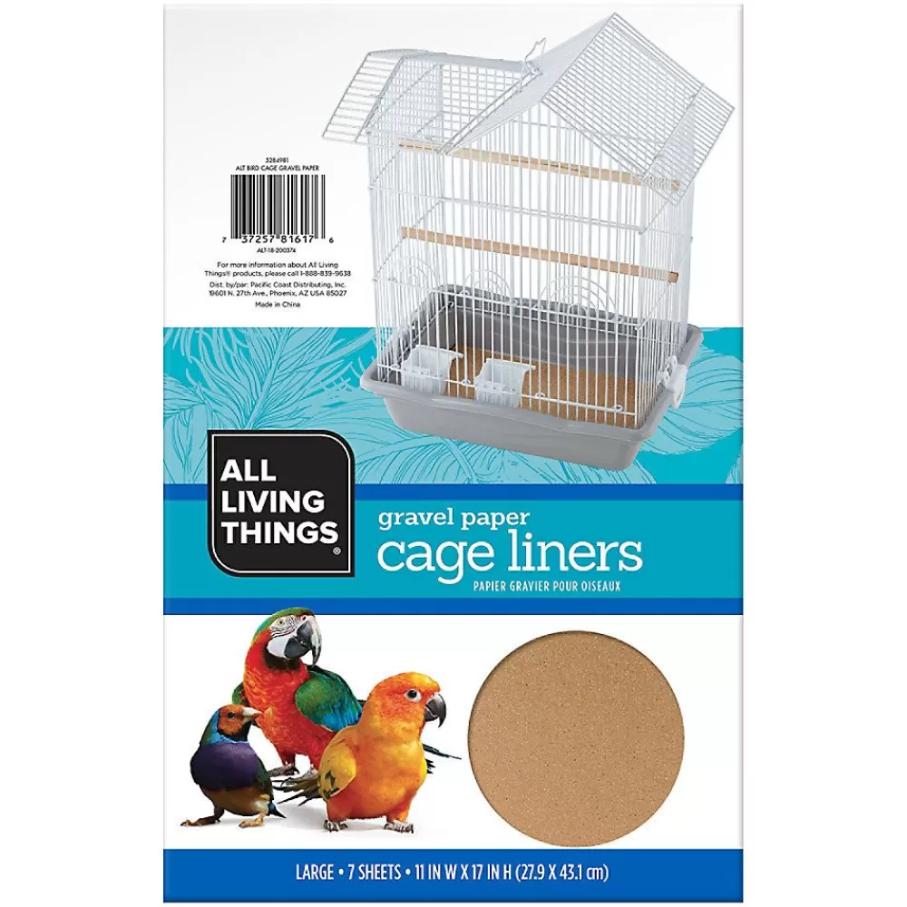Litter & Nesting<All Living Things ® Gravel Paper Bird Cage Liners