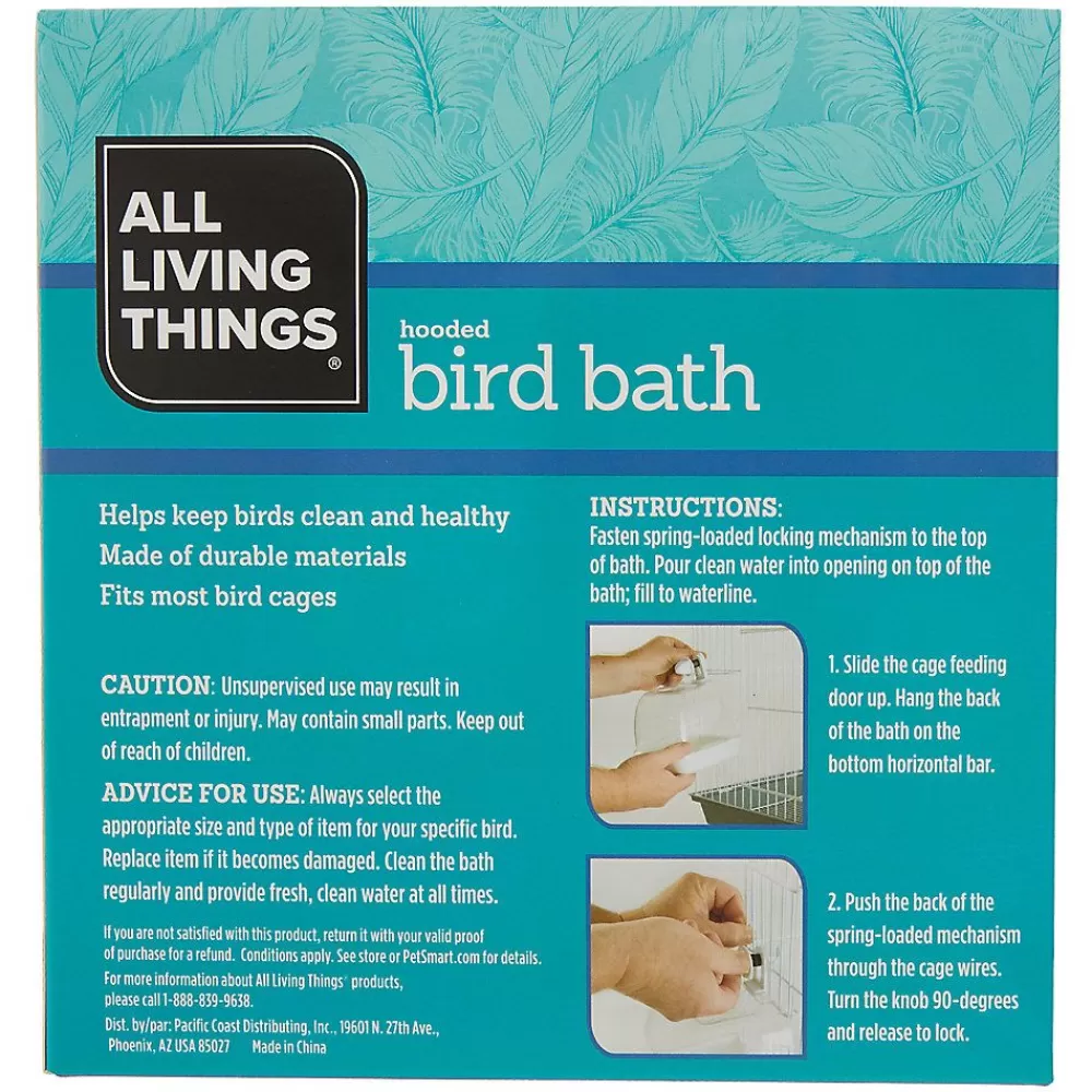 Grooming<All Living Things ® Hooded Bird Bath
