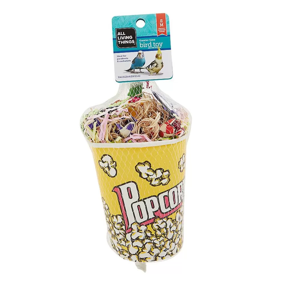 Toys, Perches, & Decor<All Living Things ® Movie Time Popcorn Bird Toy