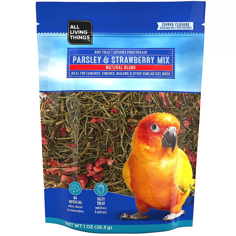 Treats<All Living Things ® Parsley & Strawberry Mix Bird Treat