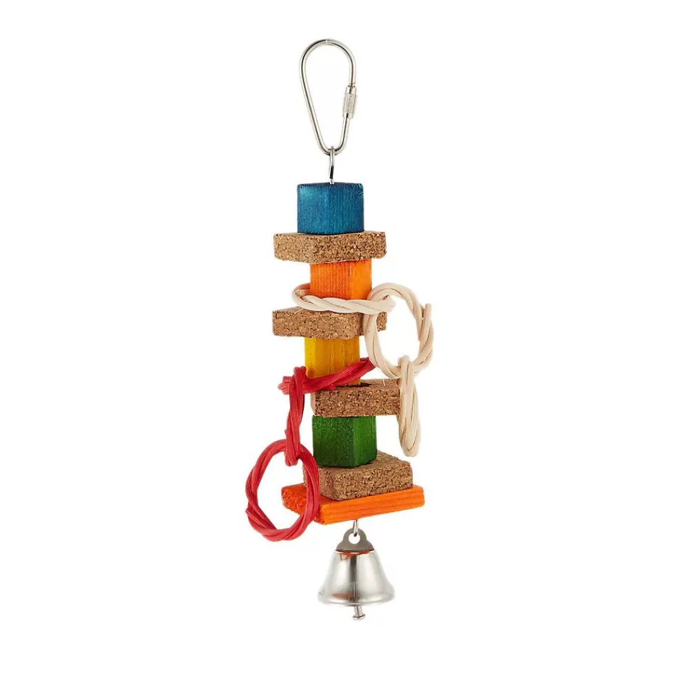 Toys, Perches, & Decor<All Living Things ® Rainbow Cork Stacks Bird Toy