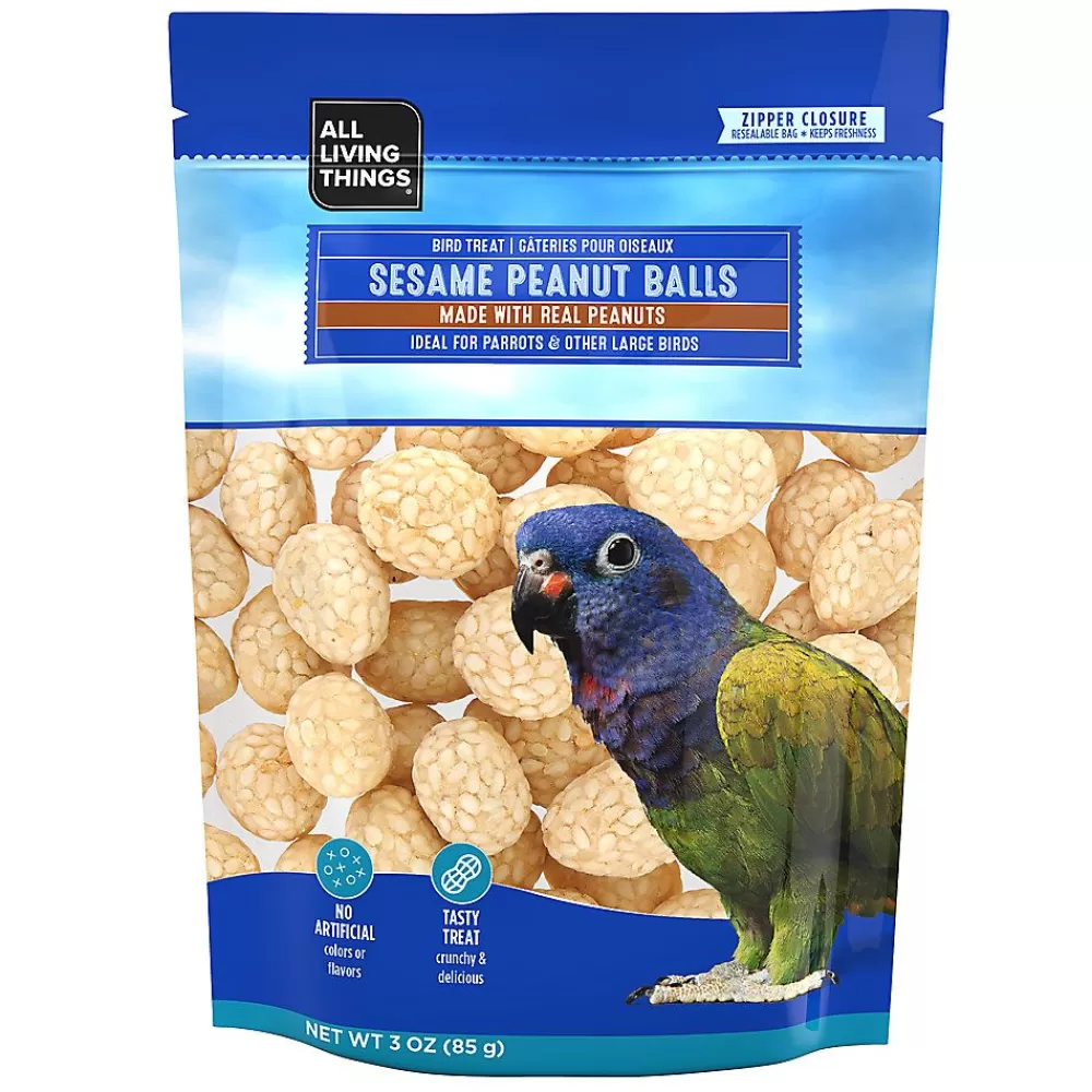 Treats<All Living Things ® Sesame Peanut Balls Bird Treat