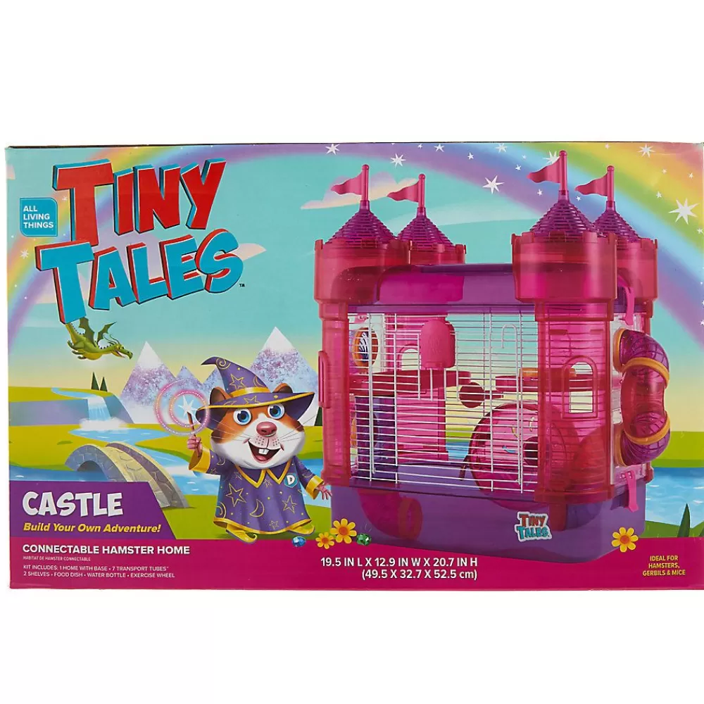 Cages, Habitats & Hutches<All Living Things ® Tiny Tales Castle Connectable Hamster Home Pink