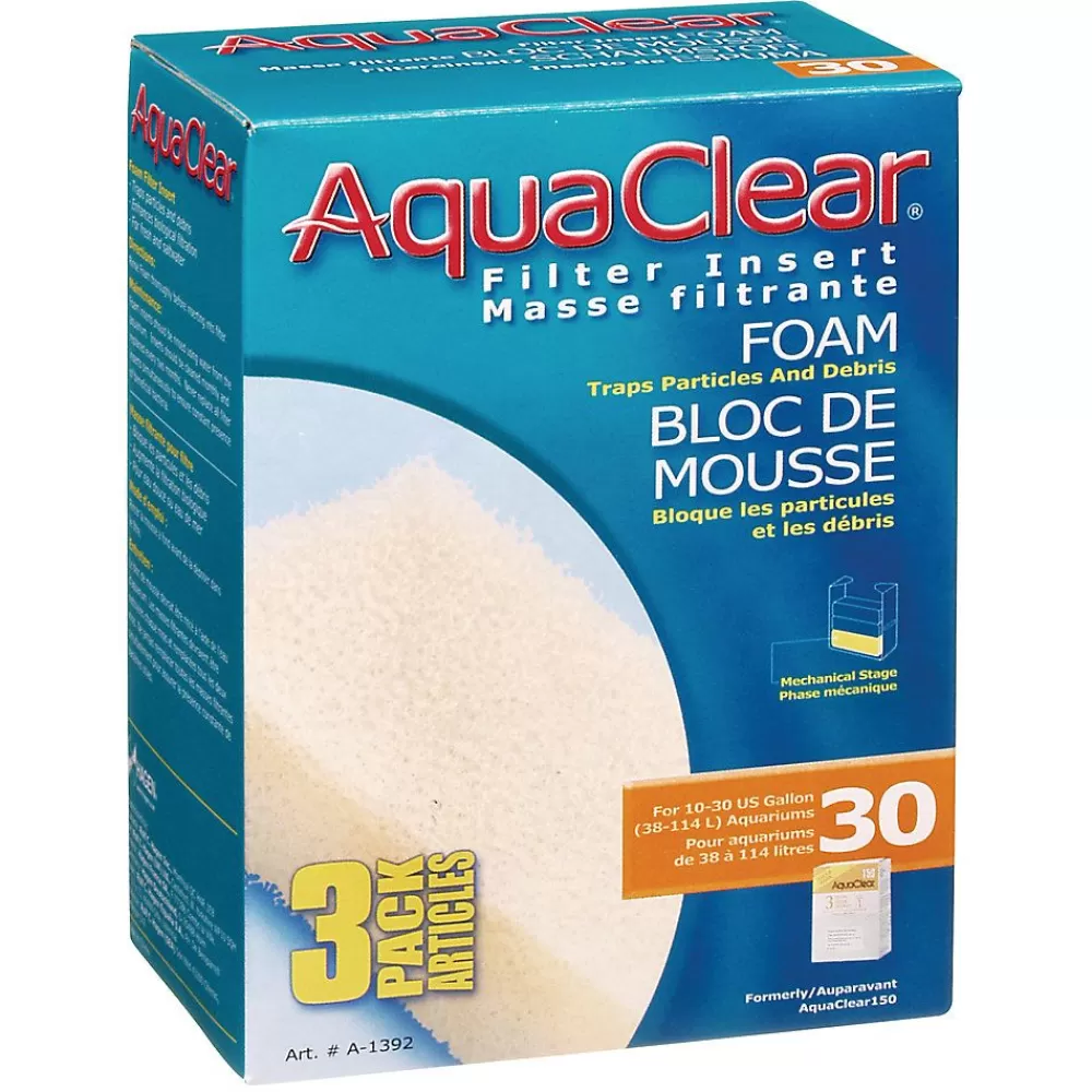 Cichlid<Aqua Clear 30 Foam Filter Insert - 3Pk