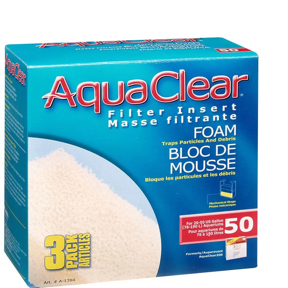 Marine & Freshwater<Aqua Clear 50 Foam Filter Insert - 3Pk