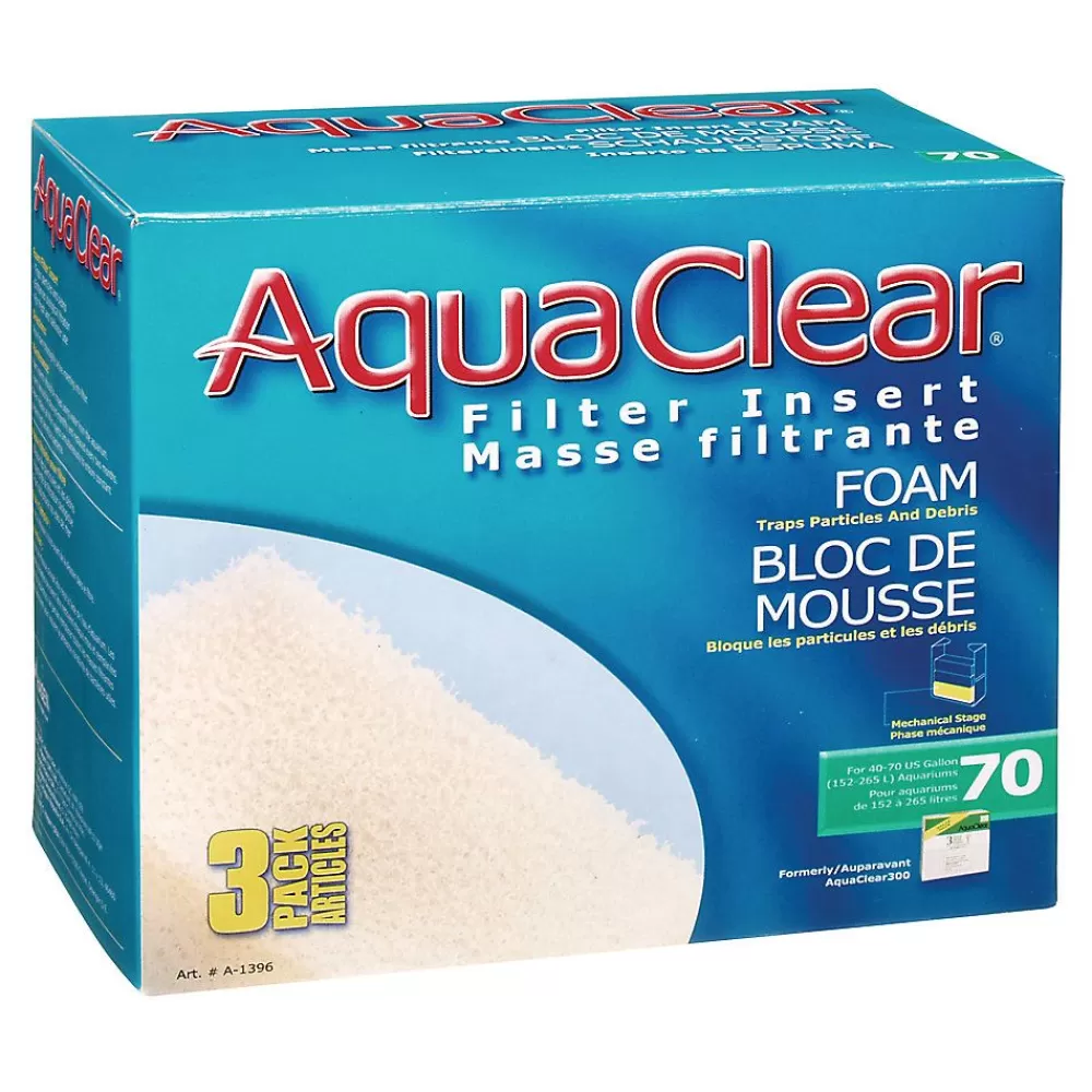 Shrimp<Aqua Clear 70 Foam Filter Insert - 3Pk