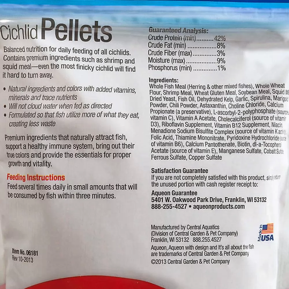 Food<Aqueon ® Cichlid Pellets