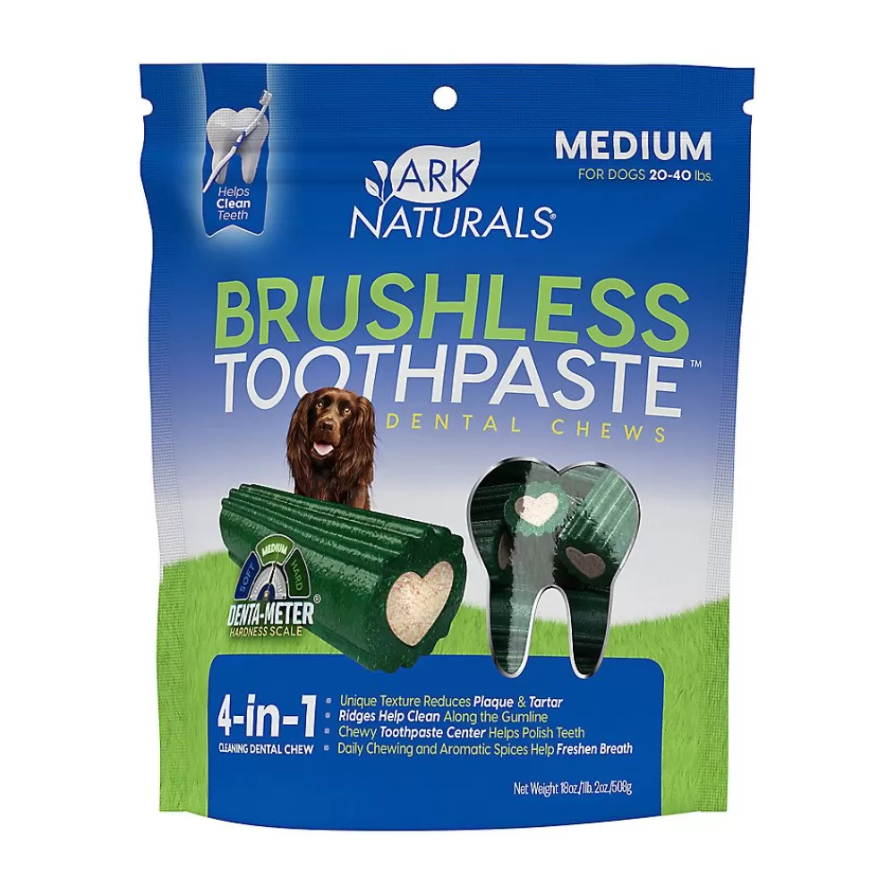 Dental Treats<Ark Naturals ® Brushless Toothpaste 4-In-1 Medium Dog Dental Chews - 20-40 Lbs.