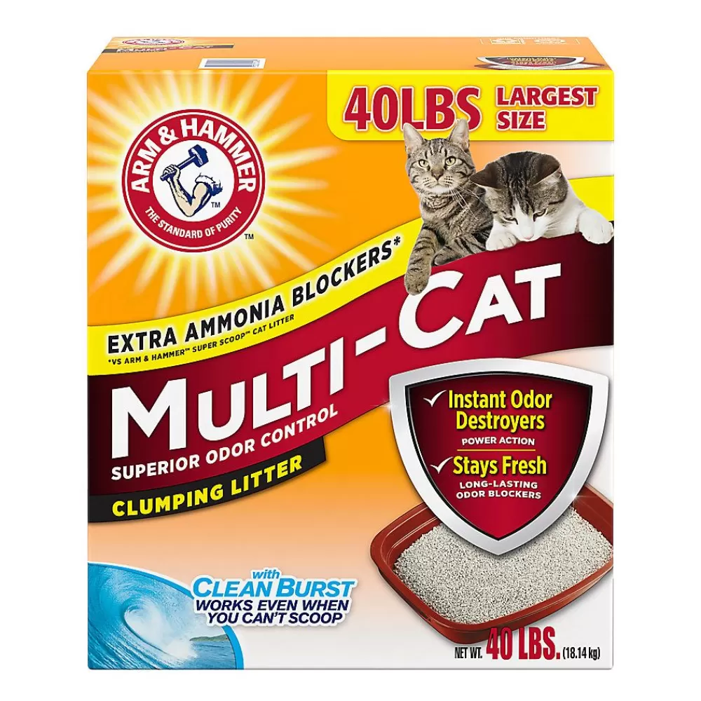 Litter<Arm & Hammer Clumping Multi-Cat Clay Cat Litter