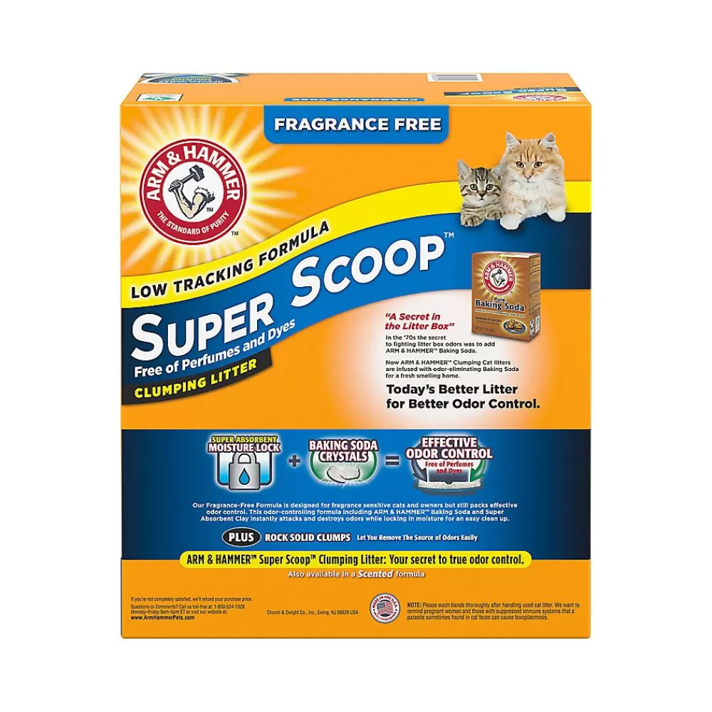 Litter<Arm & Hammer Super Scoop Clumping Clay Cat Litter - Unscented