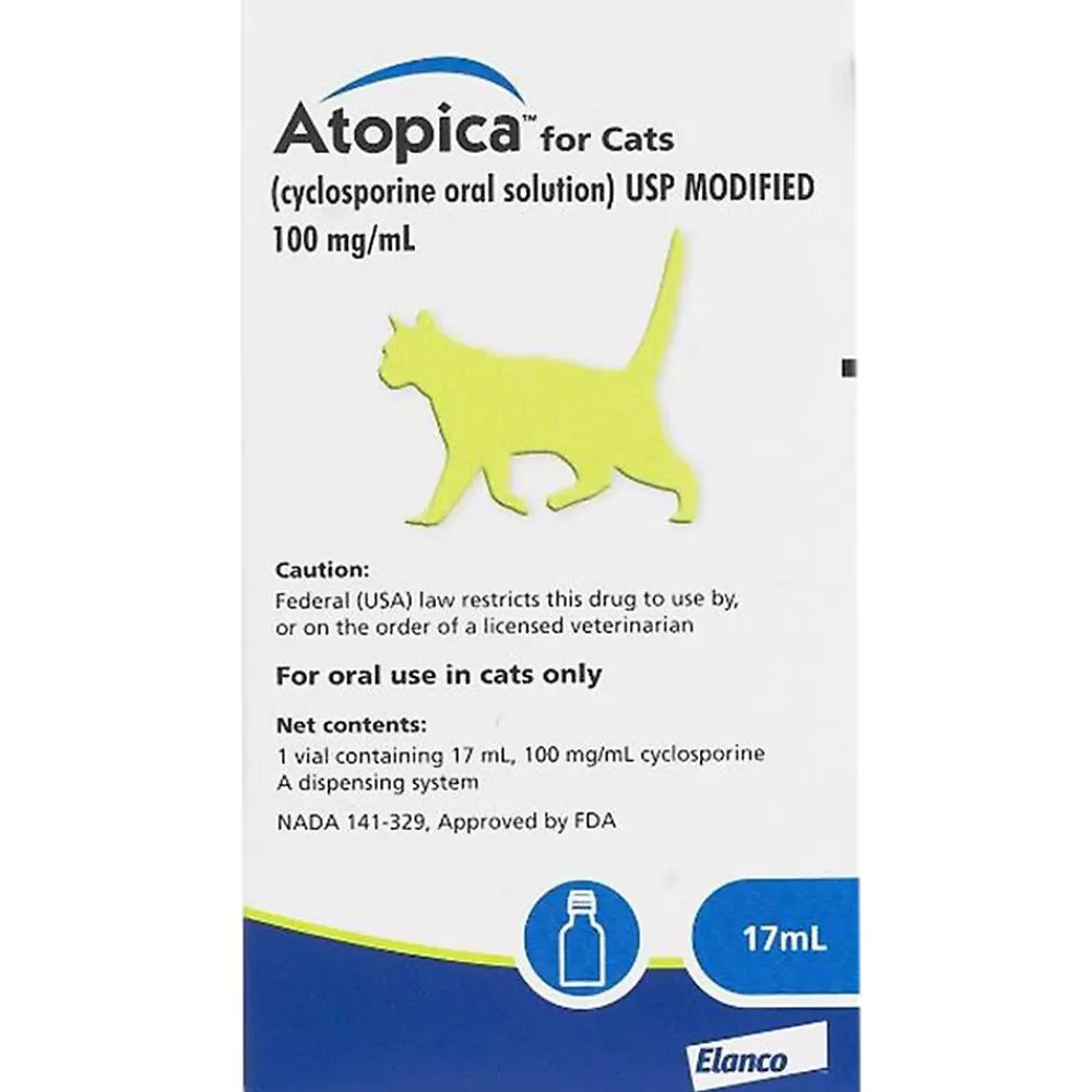 Pharmacy<Atopica For Cats 100Mg/Ml - 5 Ml Or 17 Ml
