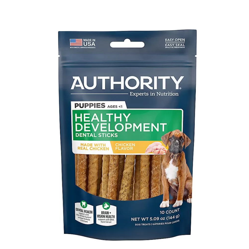 Puppy Treats<Authority ® Puppy Dog Dental Treat - Chicken, 10 Count
