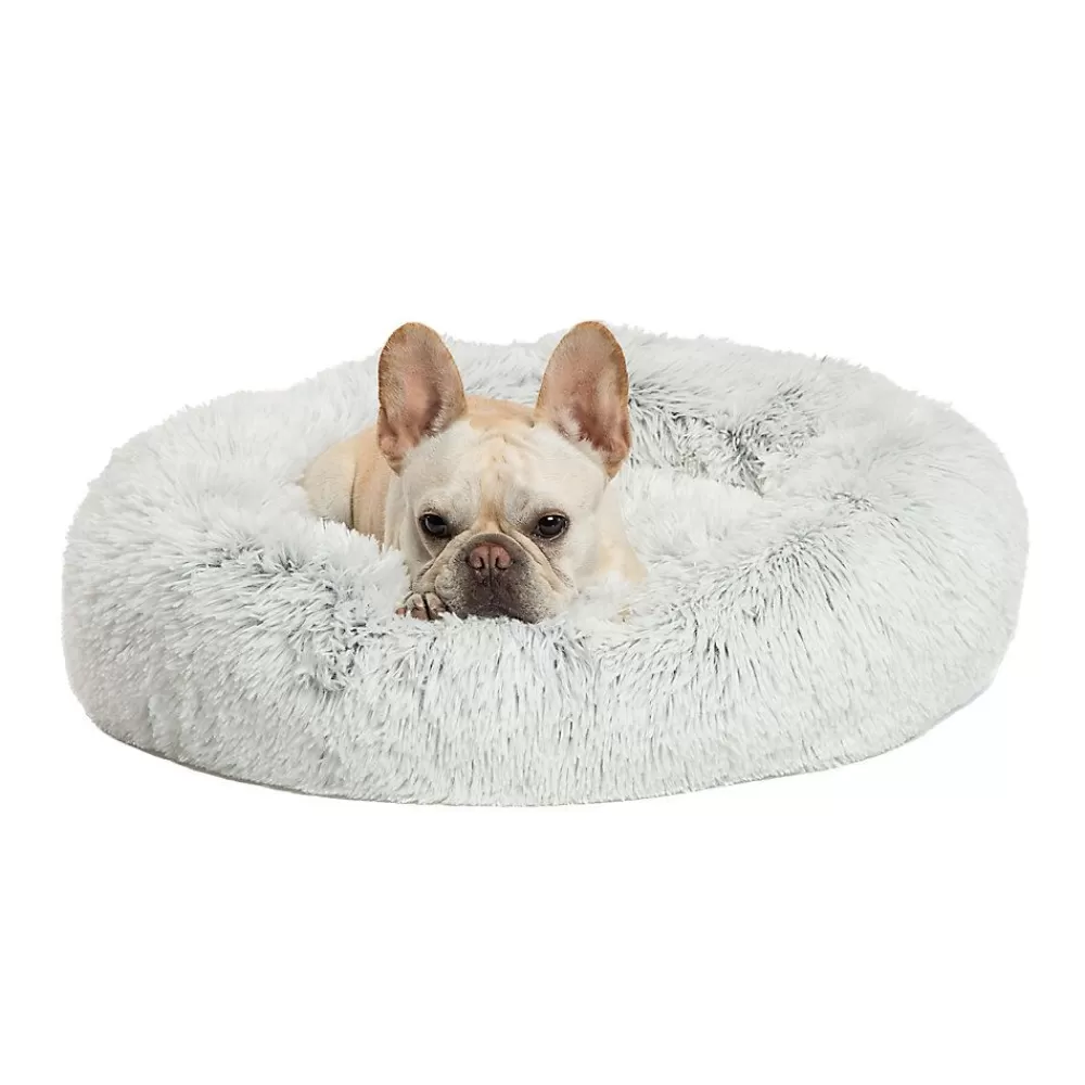 Beds & Furniture<Best Friends by Sheri The Original Calming Shag Fur Donut Cuddler Cat & Dog Bed Frost