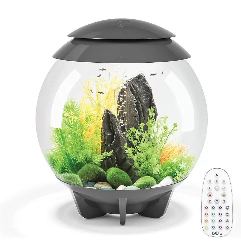 Tanks & Aquariums<biOrb Halo 30 Aquarium With Multi Color Led - 8 Gallon Grey
