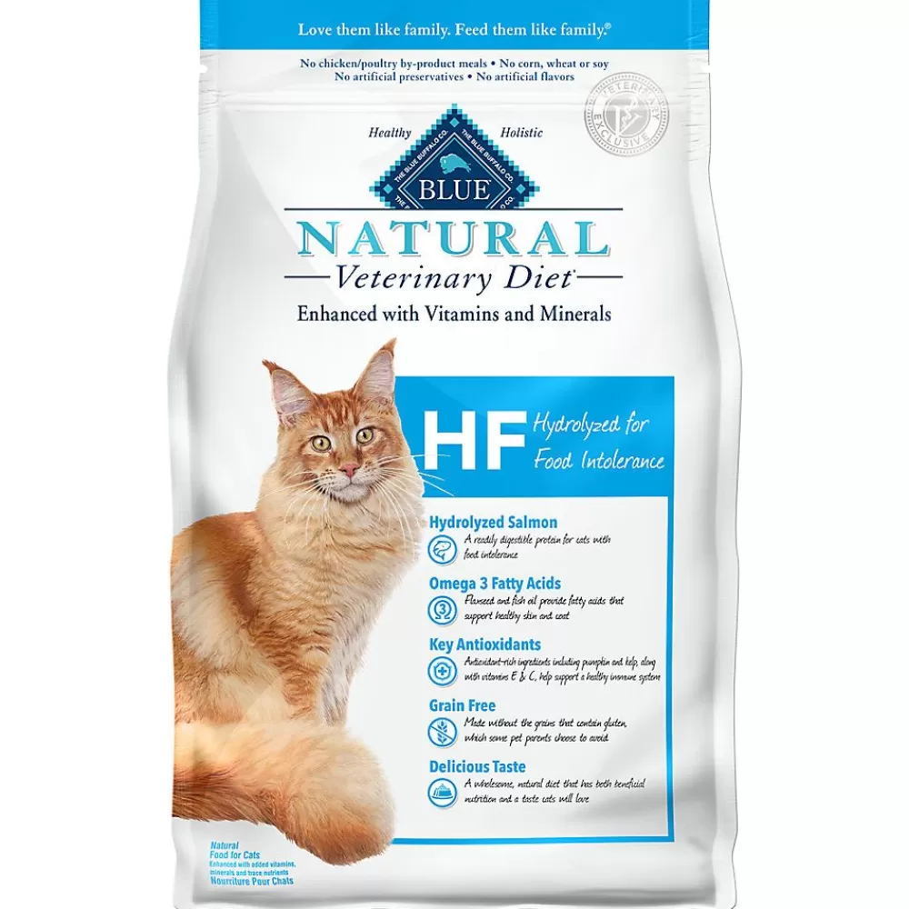 Veterinary Authorized Diets<Blue Buffalo Natural Veterinary Diet Blue Buffalo® Blue Natural Veterinary Diet Hf Hydrolyzed Adult Dry Cat Food - Salmon