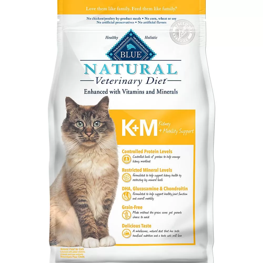 Veterinary Authorized Diets<Blue Buffalo Natural Veterinary Diet Blue Buffalo® Blue Natural Veterinary Diet K+M Adult Dry Cat Food - Natural, Chicken