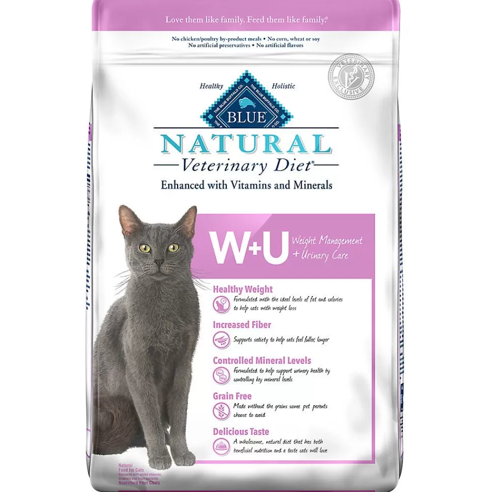 Veterinary Authorized Diets<Blue Buffalo Natural Veterinary Diet Blue Buffalo® Blue Natural Veterinary Diet W+U Weight Management Adult Cat Dry Food - Chicken