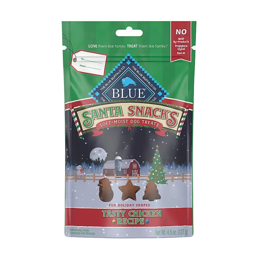 Chewy Treats<Blue Buffalo Santa Snacks Dog Treats - Chicken