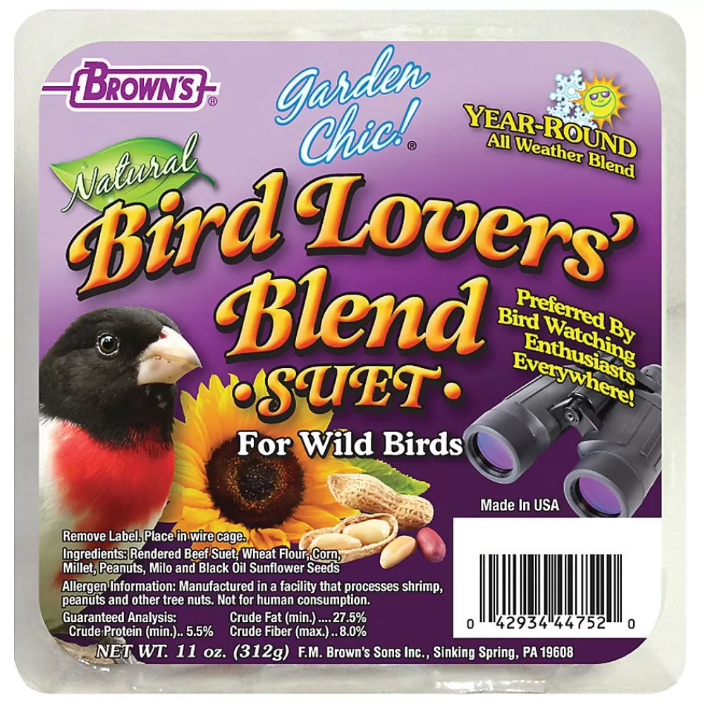Wild Bird<FM Browns Brown'S® Garden Chic! Bird Lover'S Blend Suet Cake