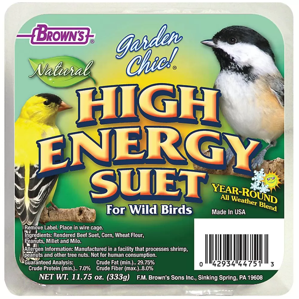 Wild Bird<Brown's ® Garden Chic!® Natural High Energy Suet For Wild Birds