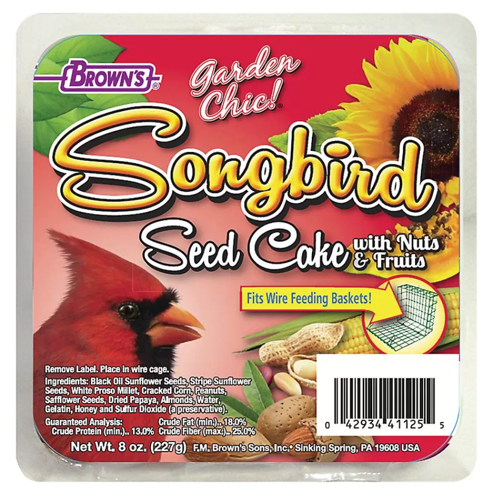 Wild Bird<Brown's ® Garden Chic!® Songbird Seed Cake With Fruits & Nuts For Wild Birds