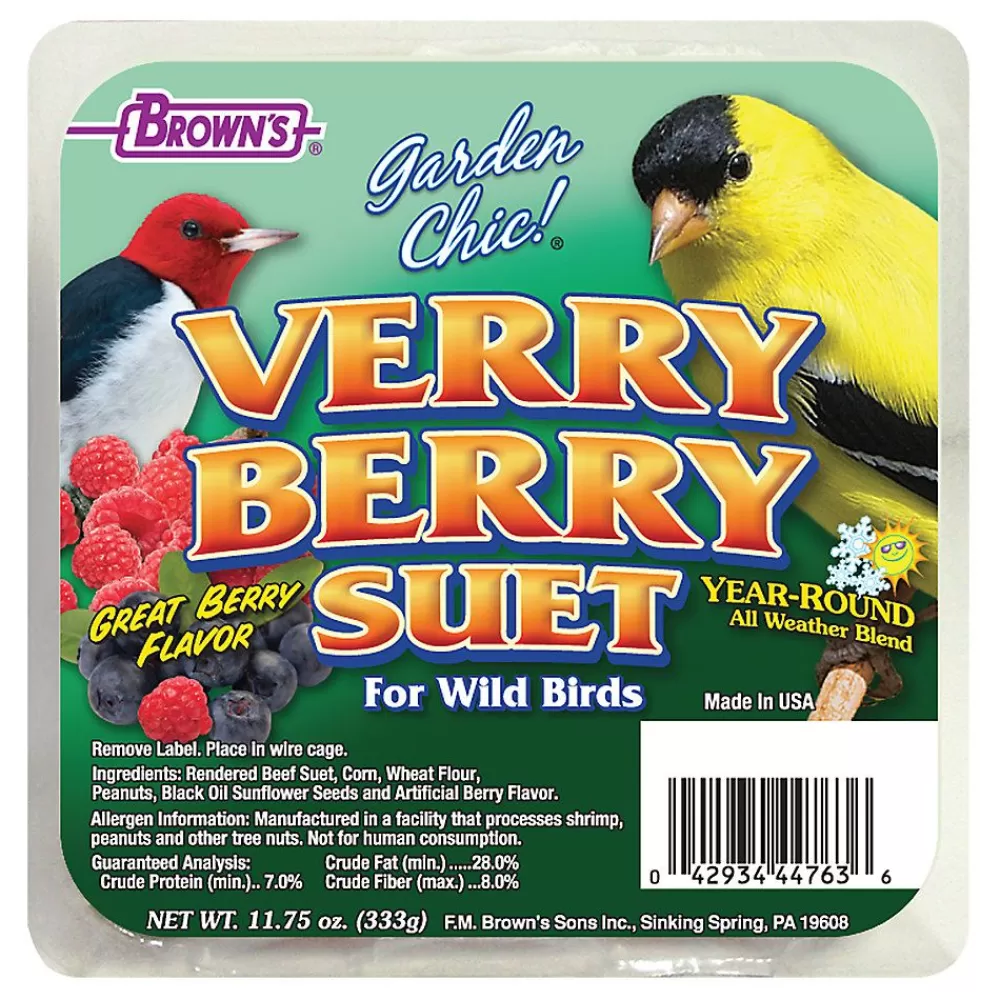 Wild Bird<Brown's ® Garden Chic!® Verry Berry Suet For Wild Birds