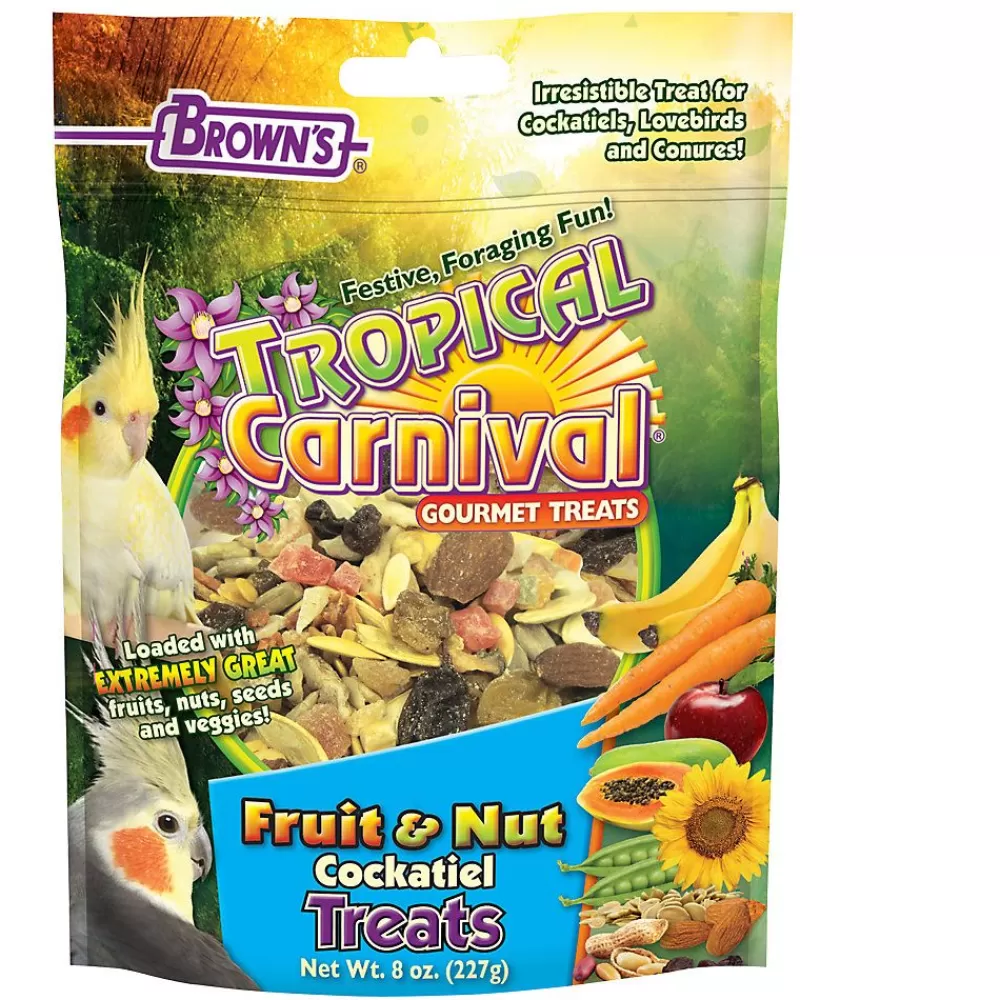 Treats<Brown's ® Tropical Carnival® Extreme! Fruit & Nut Cockatiel Treat