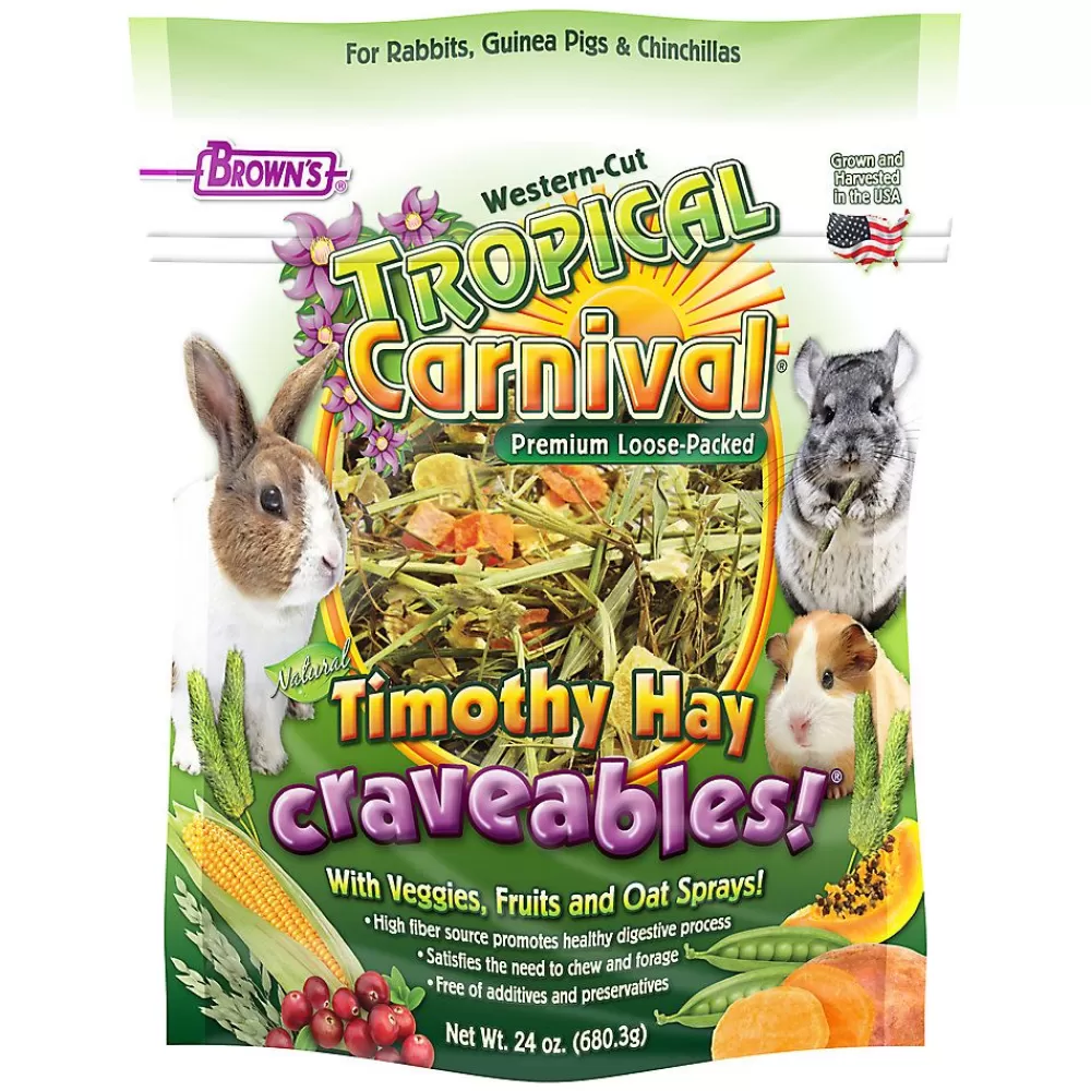 Hay<Brown's ® Tropical Carnival® Timothy Hay Craveables