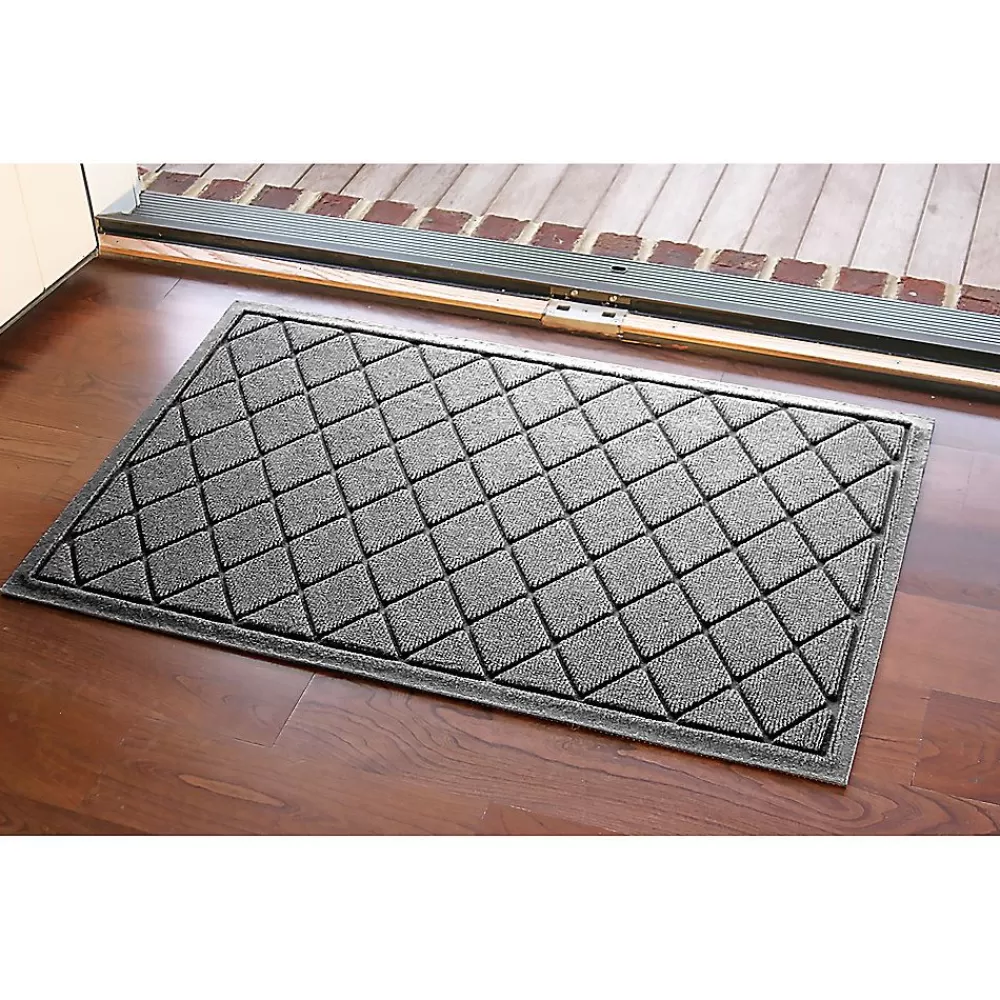Door Mats<Bungalow Flooring Waterhog Argyle Doormat Gray