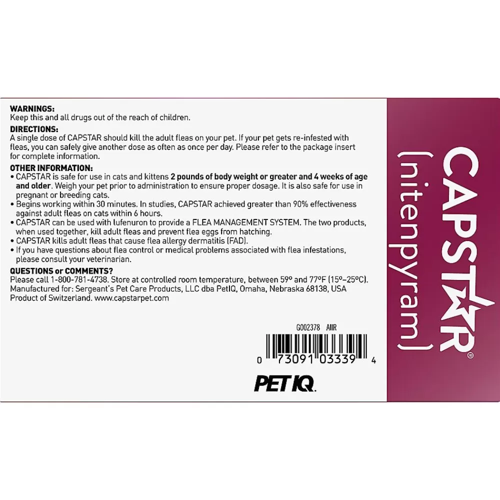 Health & Wellness<Capstar 2-25 Lb Cat Flea Treatment - 6 Count