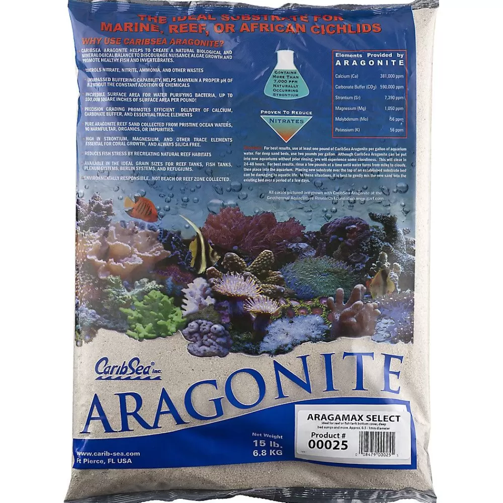 Decor, Gravel & Substrate<CaribSea Aragonite Aragamax Select Substrate White
