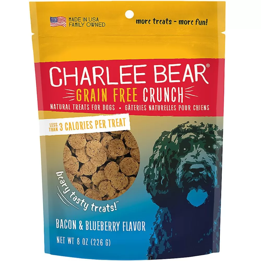 Biscuits & Bakery<Charlee Bear Bear Crunch Dog Treat - Natural, Grain Free, Bacon & Blueberry