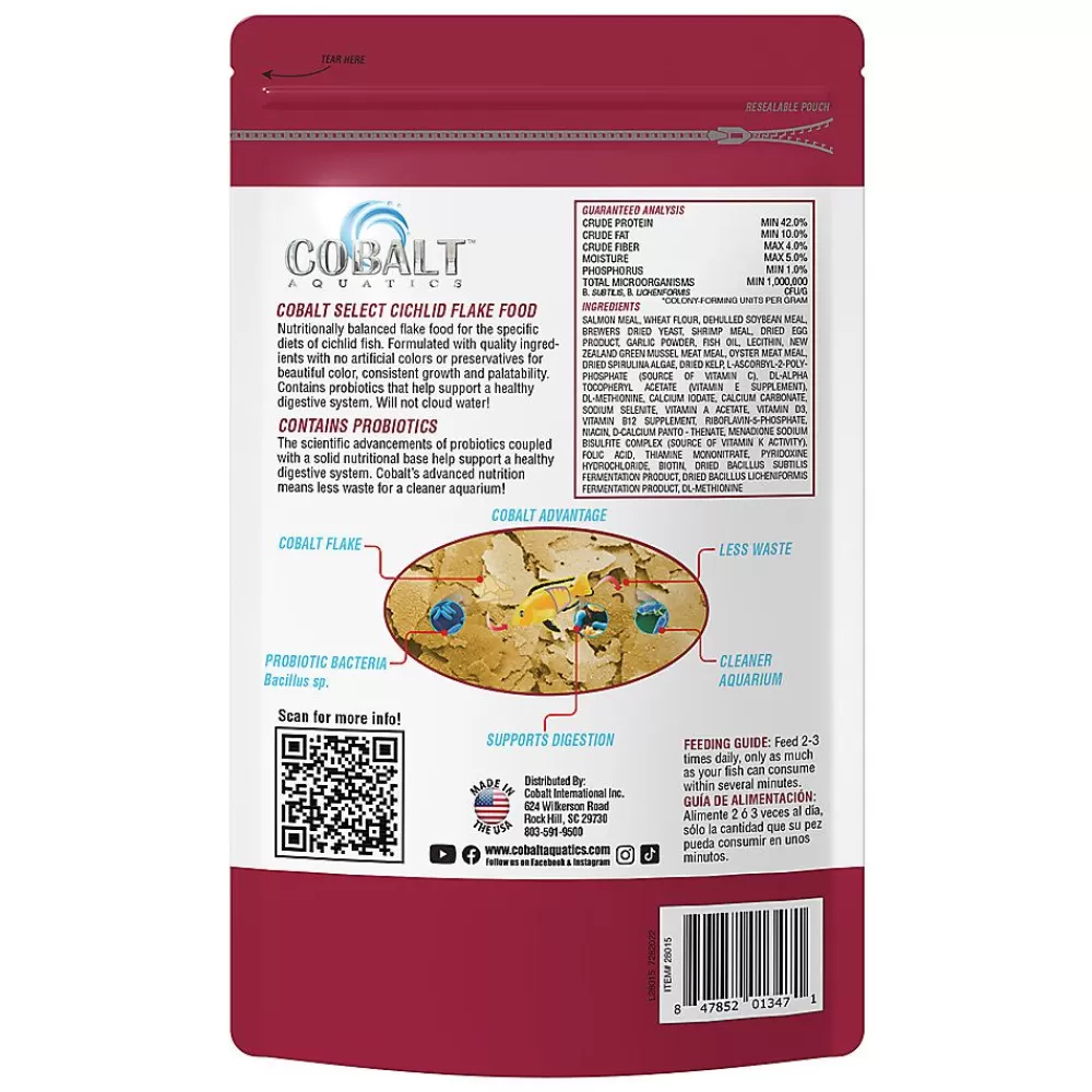Food<Cobalt Aquatics Chichlid Flakes