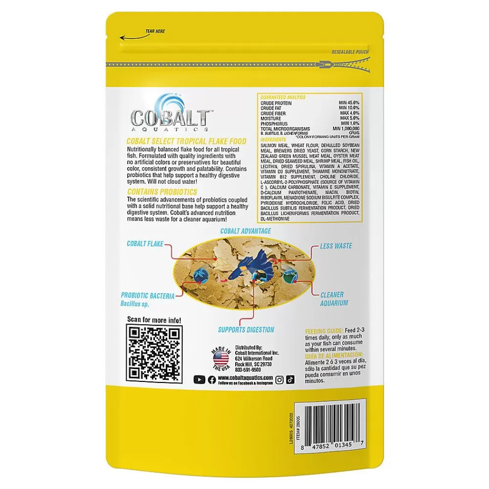 Food<Cobalt Aquatics Tropical Flakes