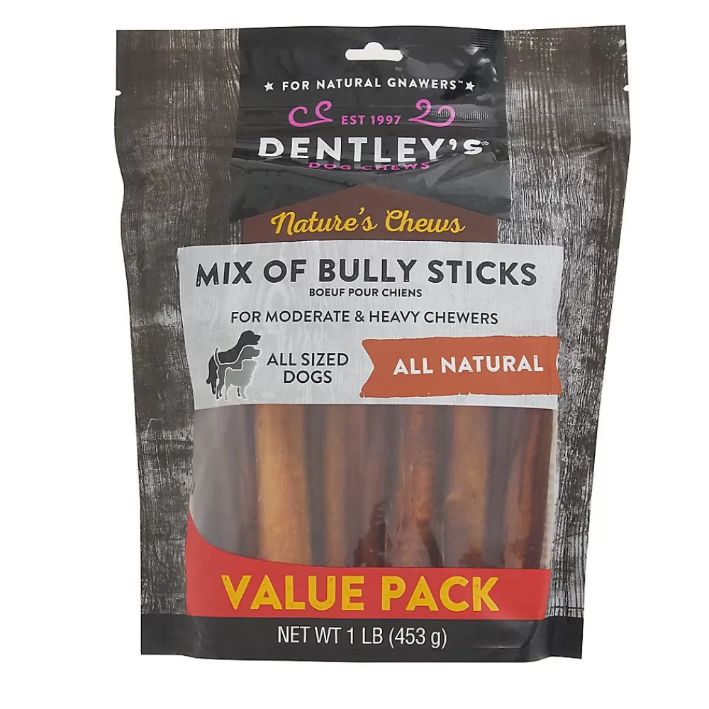 Bones & Rawhide<Dentley's ® Bully Sticks Dog Chew Treats - 1 Lb