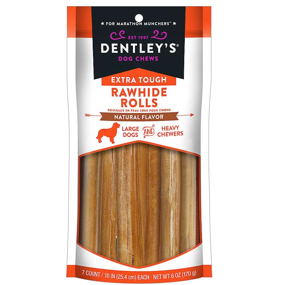Bones & Rawhide<Dentley's ® Extra Tough 10" Rawhide Rolls Dog Chew - 7 Count