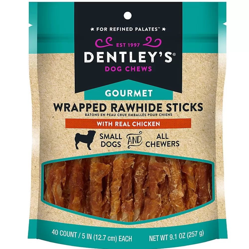 Bones & Rawhide<Dentley's ® Gourmet 5" Retriever Sticks Dog Chew - Chicken