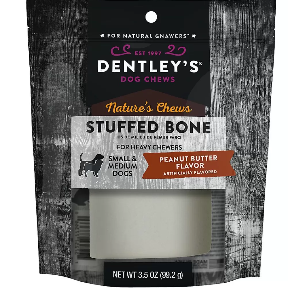Bones & Rawhide<Dentley's ® Medium Filled Femur Bone Dog Chew - Peanut Butter