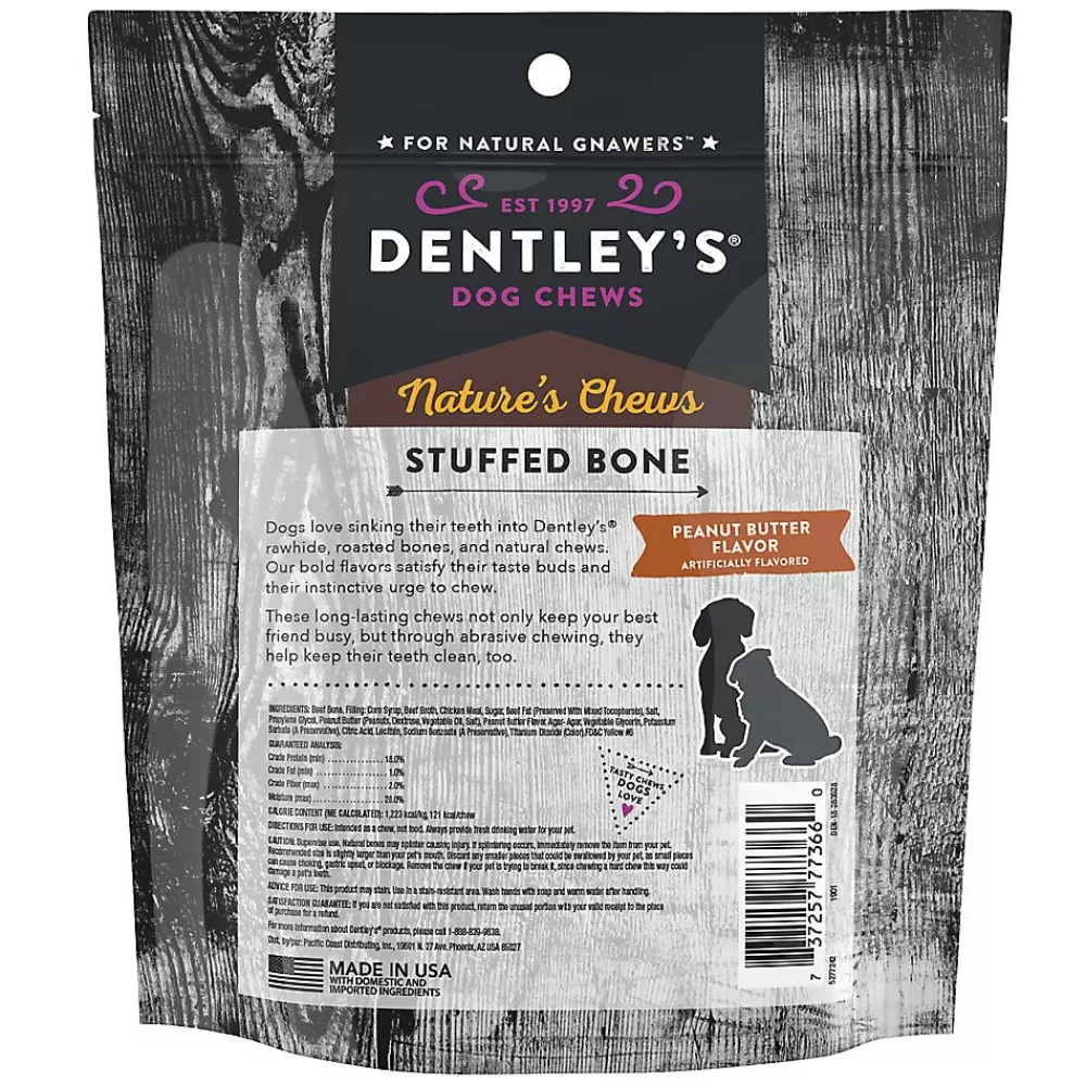Bones & Rawhide<Dentley's ® Medium Filled Femur Bone Dog Chew - Peanut Butter