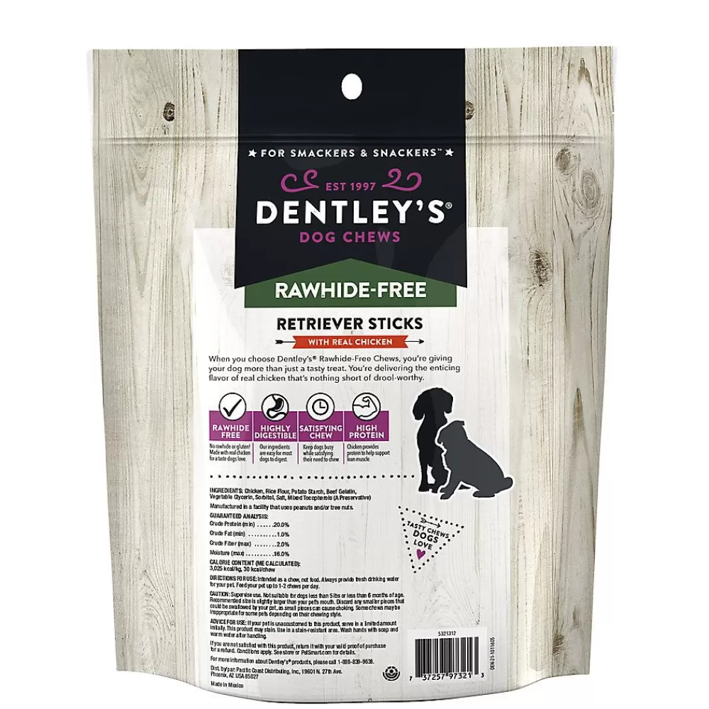 Bones & Rawhide<Dentley's Rawhide Free Retriever Sticks 5" Dog Treats - 40 Count