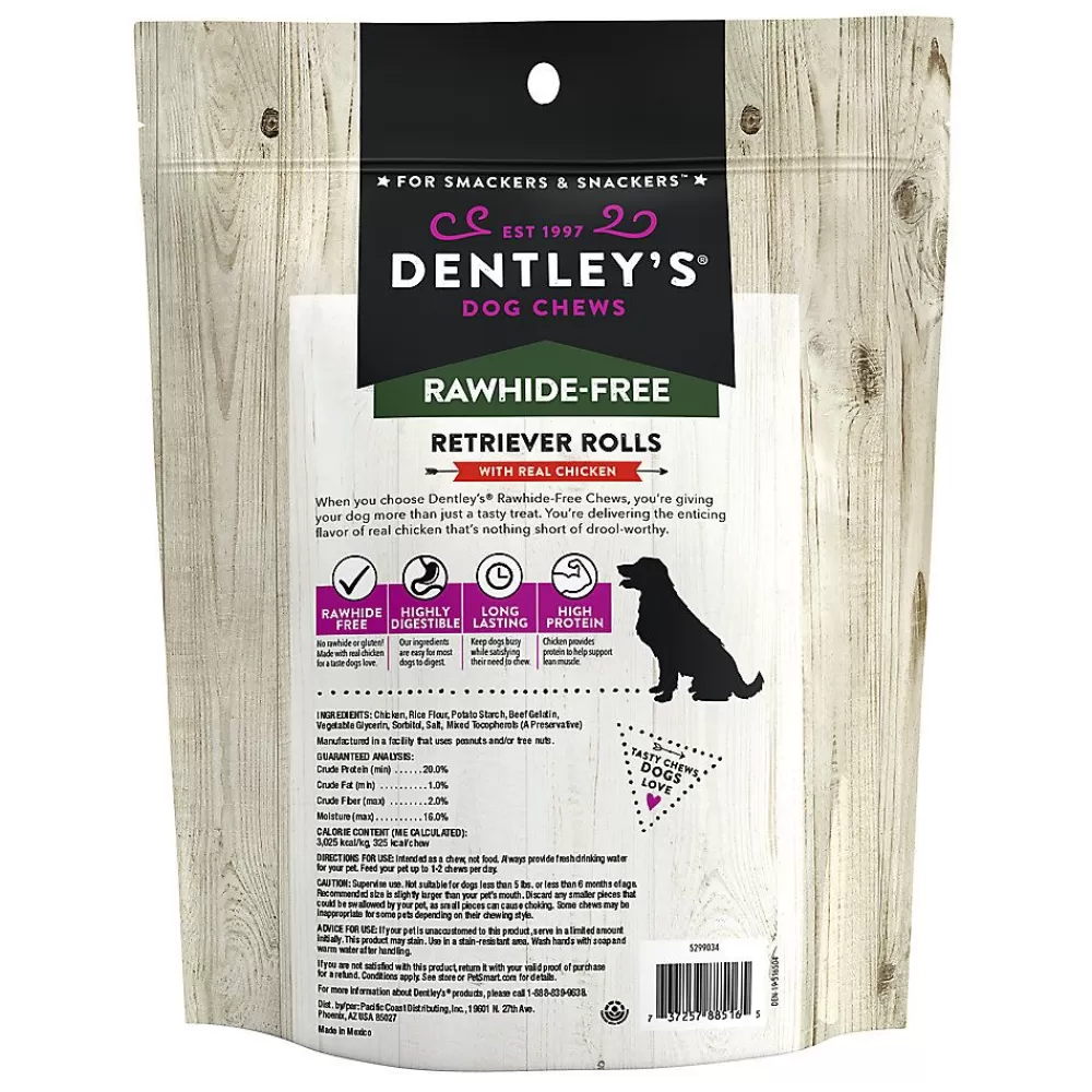 Bones & Rawhide<Dentley's ® Rawhide-Free 7" Retriever Rolls Dog Chew - Chicken, 5 Count