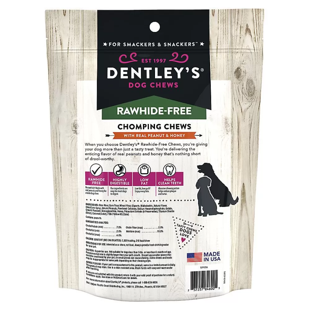 Bones & Rawhide<Dentley's ® Rawhide-Free Jumbo Chomping Chews Dog Chew - Peanut Butter & Honey